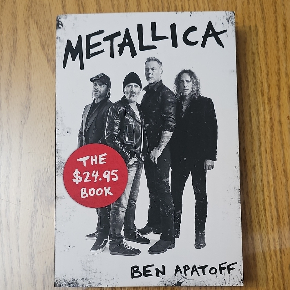 Metallica Book by Ben Apatoff - Black and White Cover